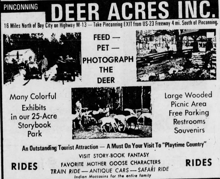 Deer Acres Storybook Amusement Park - May 1974 Ad Deer Acres